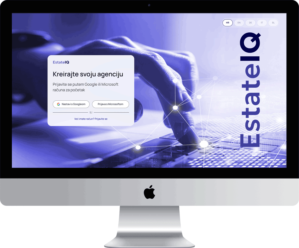 Prijava EstateIQ Saas